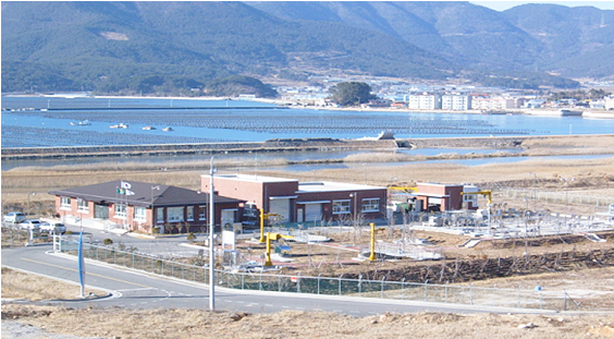 거제면 공공하수처리시설 사업장 전경