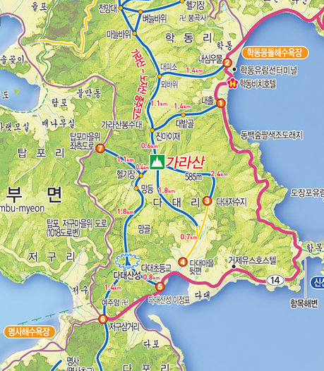 가라산 등산로경로로 자세한 내용은 아래를 참고하세요