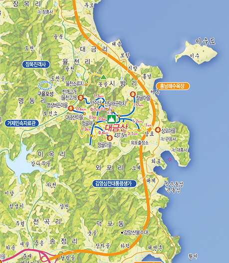 대금산 등산로로 자세한 내용은 아래를 참고하세요