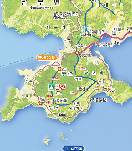 망산 등산로로 자세한 내용은 아래를 참고하세요