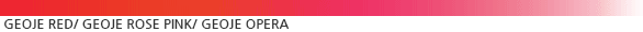 거제시 전용색상 red - Geoje Red/Geoje Rose Pink/Geoje Opera