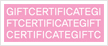 미세문자 이미지. GIFTCERTIFICATE라는 문자가 반복되어 쓰여있다.
