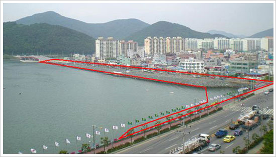 신오교 접속도로 확·포장공사 전경사진