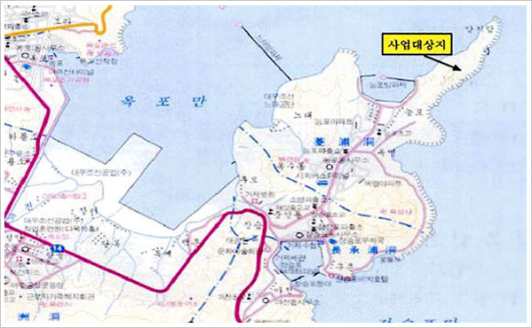 능포양지암 조각공원 위치도