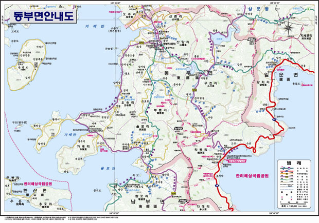 일운면 안내도