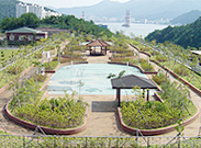 공공하수처리시설 정원 전경