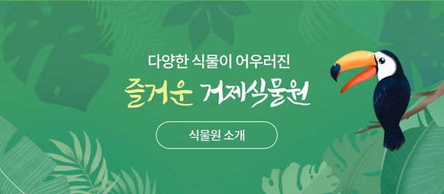 다양한 식물이 어우러진 즐거운 거제식물원. 식물원 소개
