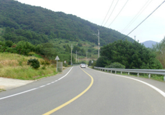 학동-해금강해안도로 모습
