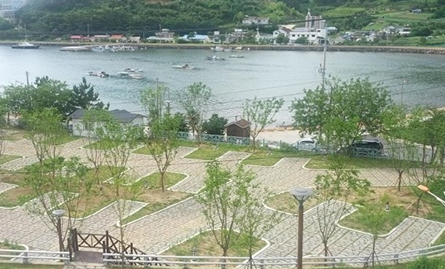 상공에서 찍은 옥계영농조합법인