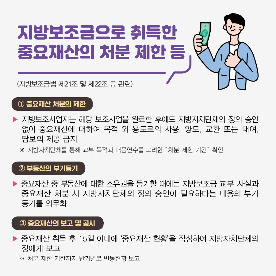 지방보조금 제도 및 부정수급 신고 안내 이미지