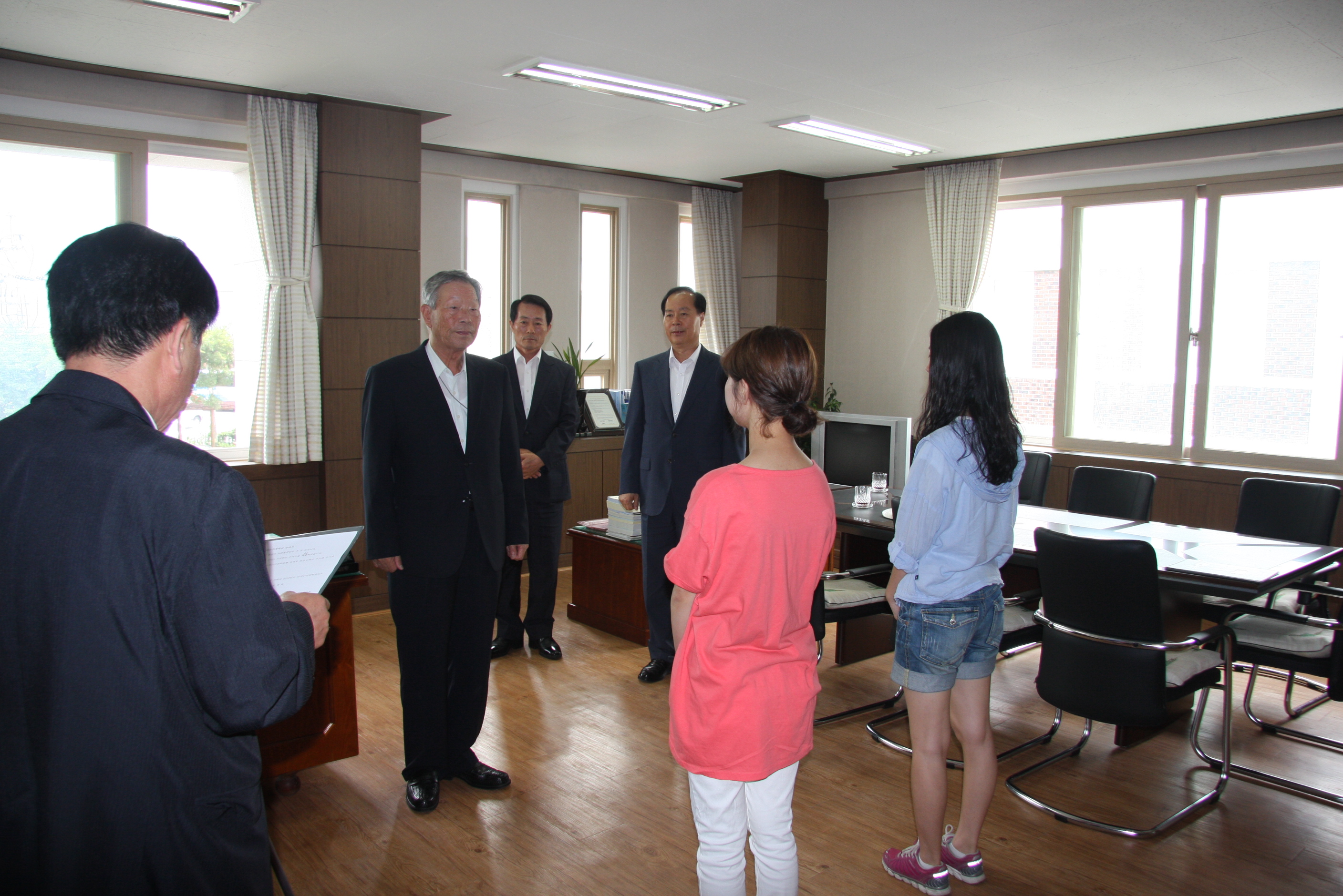 남전 정재묵 '4-H  장학금' 전달  현장 이미지