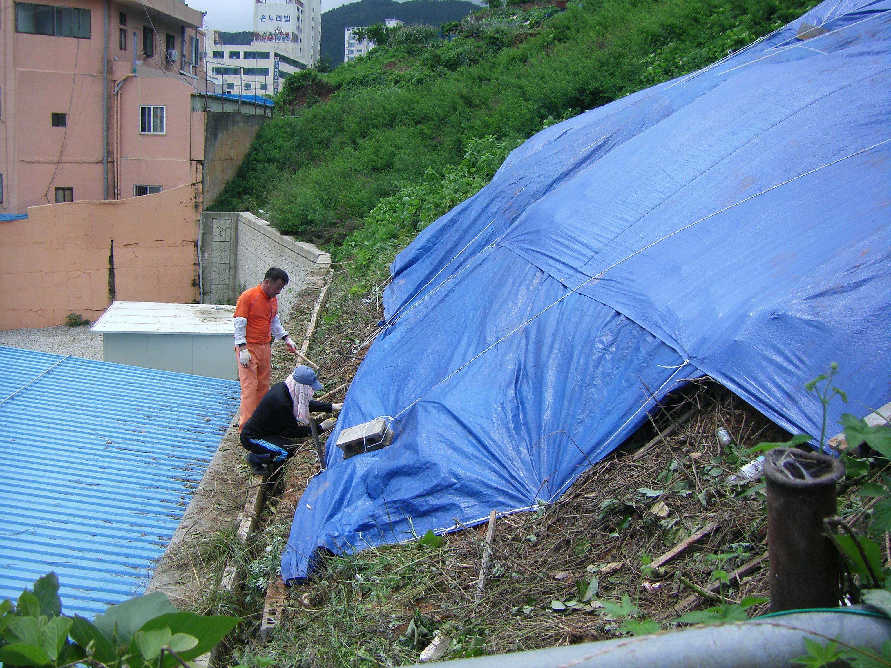 거제시 지역자율방재단, 재해복구 활동 나서 현장 이미지