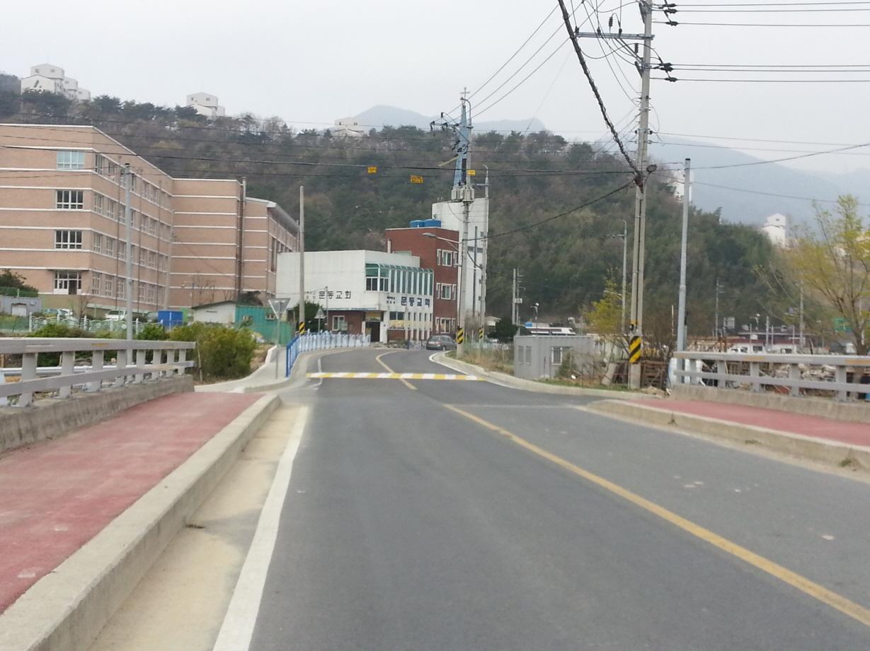 거제상문고등학교 통학로 확보되다. 현장 이미지