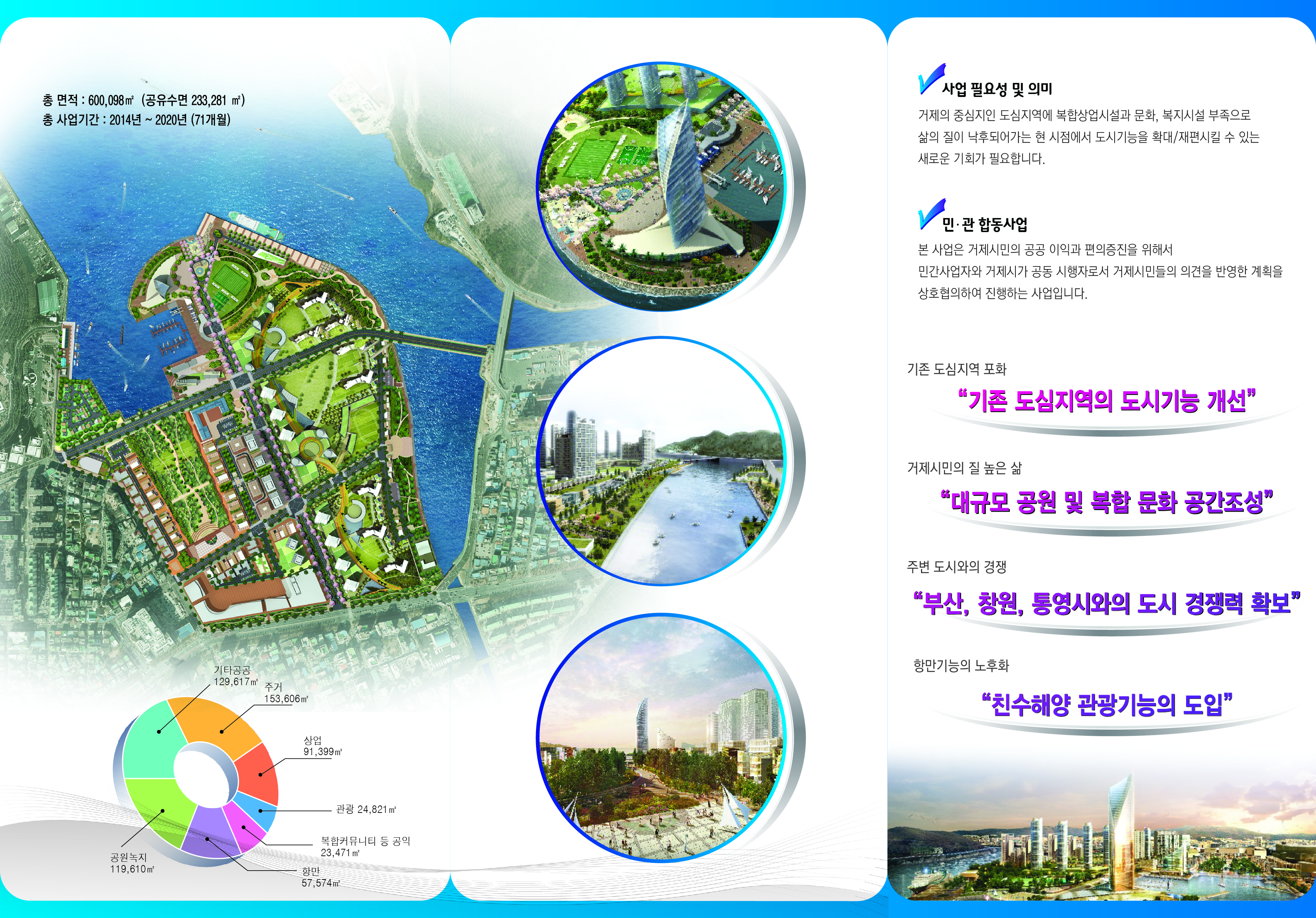 고현항 항만재개발 홍보 팜플렛 배부 현장 이미지