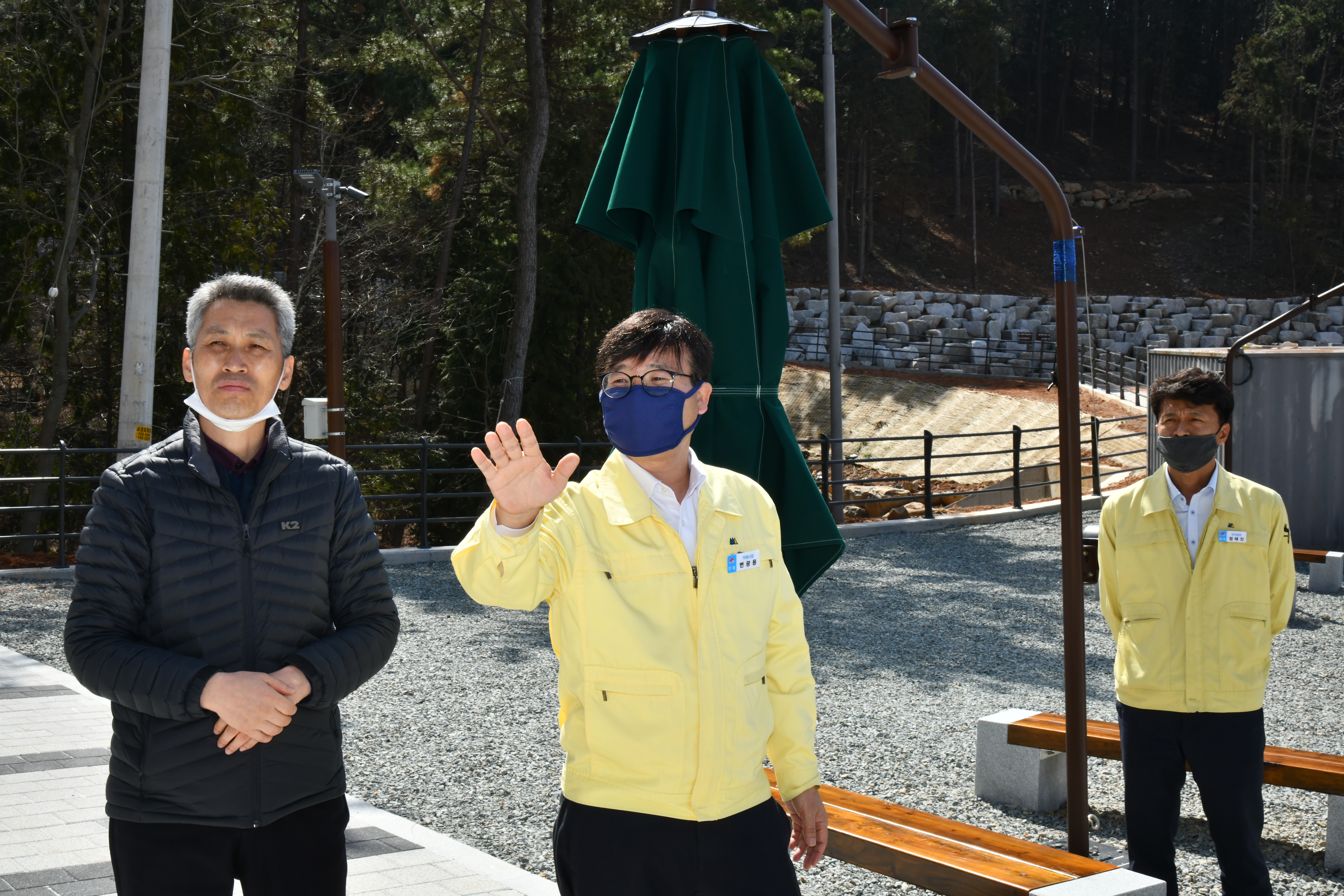 변광용 시장, 제2의 정글돔 ‘숲소리공원’ 현장 점검 현장 이미지