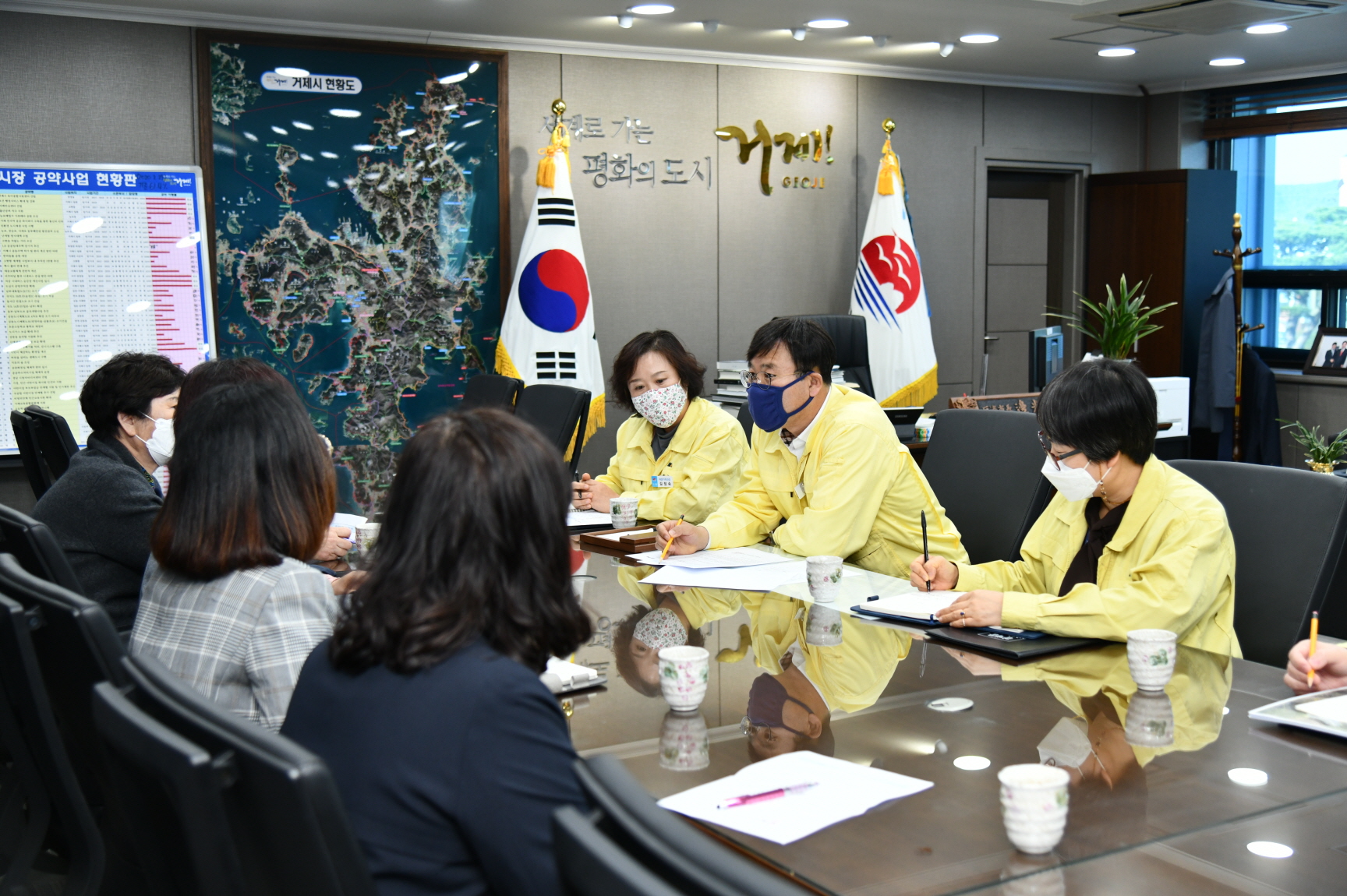 변광용 시장, 어린이집 연합회장단과 간담회 가져 현장 이미지