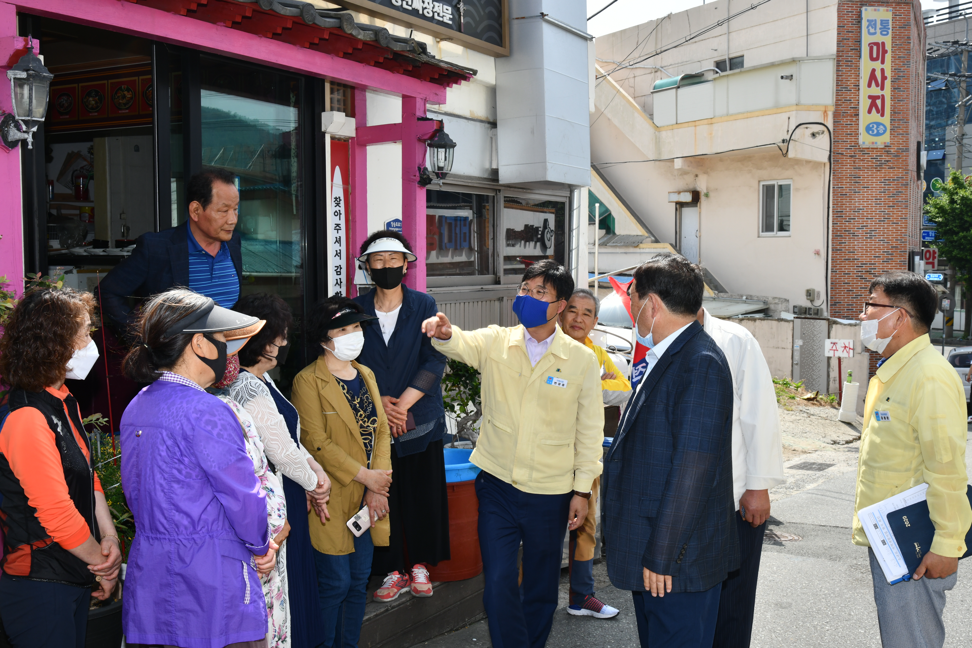변광용 거제시장, 소규모 지역개발사업 현장 점검 마무리 현장 이미지