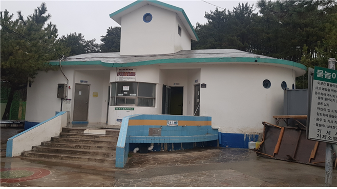 물안해수욕장 국민안심 공중화장실 행정안전부 공모사업 선정 현장 이미지