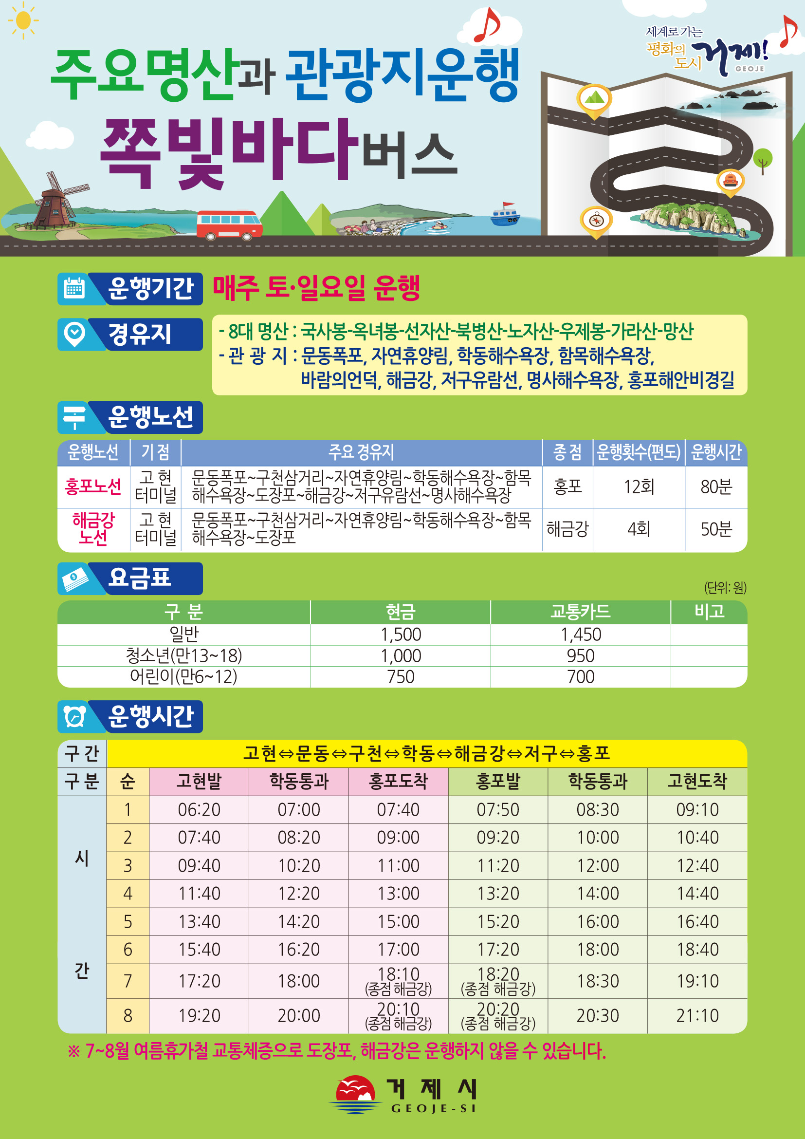 봄 내음을 맡으며 달리는 “거제 쪽빛바다 버스” 현장 이미지