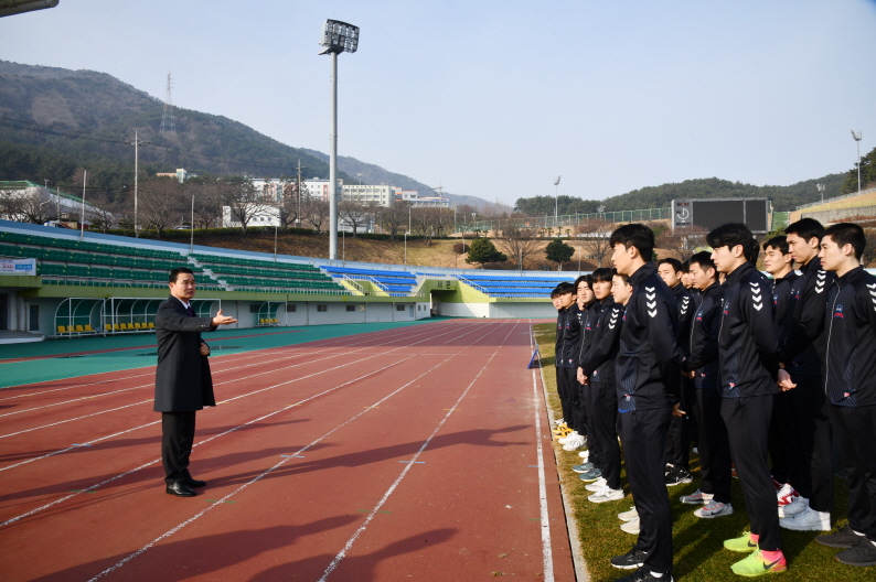거제시민축구단 지난 11일 2023시즌 출정식 가져 현장 이미지
