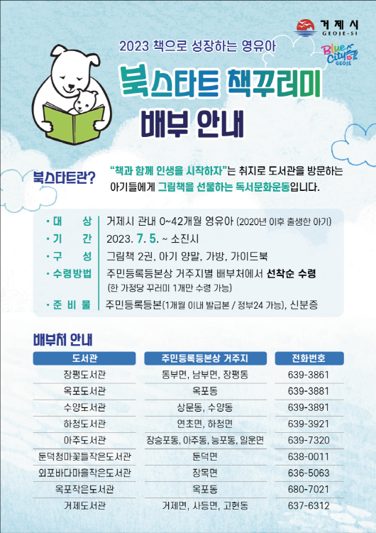 거제시립도서관, 책으로 성장하는 영유아 사업 시행 현장 이미지