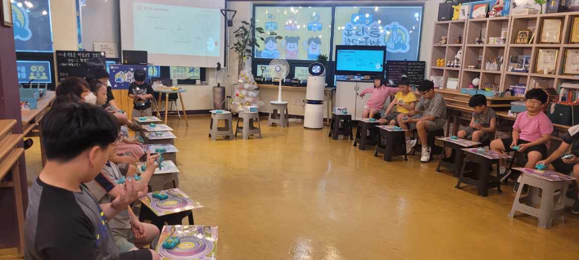 거제시 드림스타트, 드론 조종 및 초콜릿만들기 체험  프로그램 실시 현장 이미지