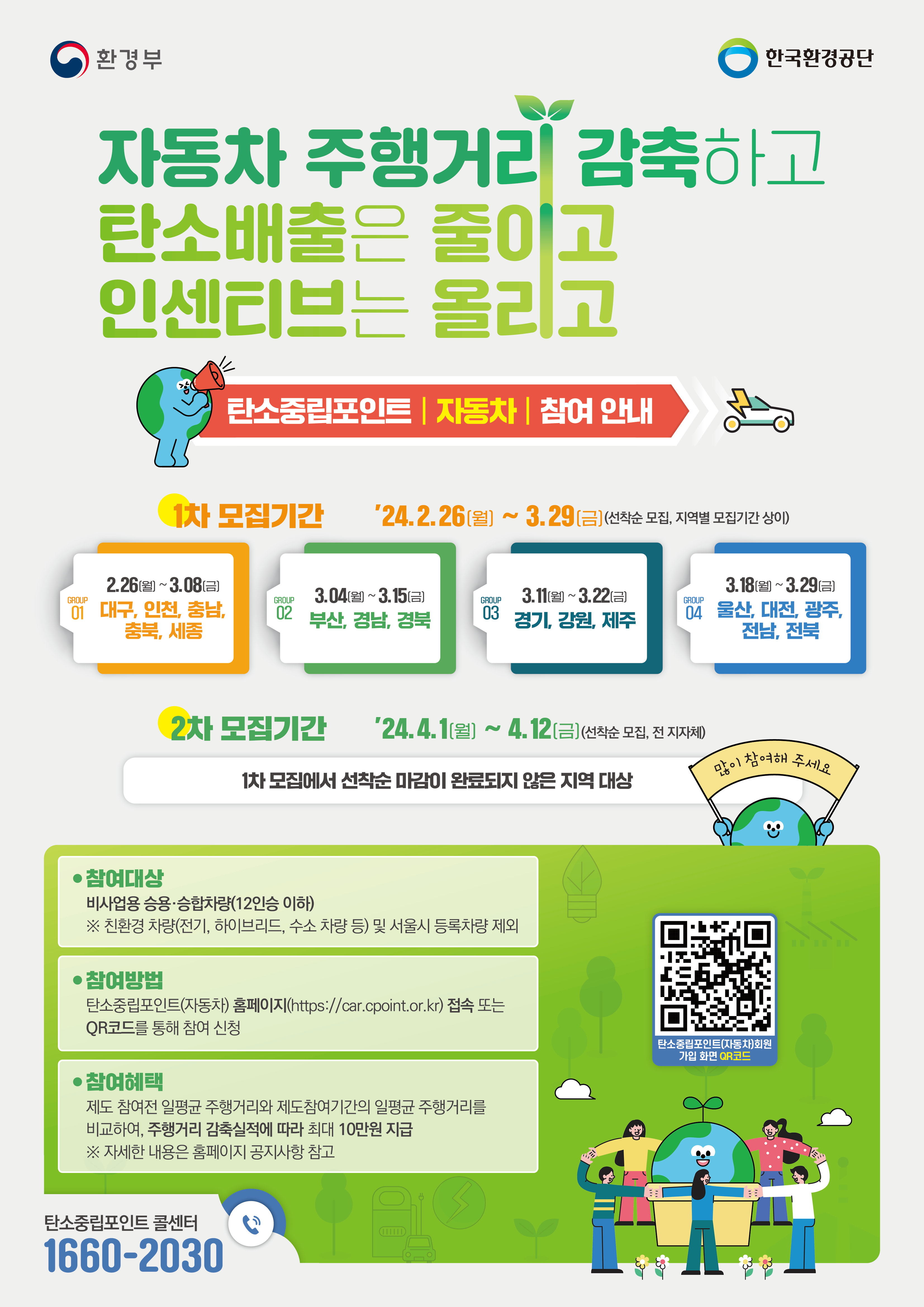 거제시, 탄소중립 포인트제(자동차) 참여 차량 모집 현장 이미지