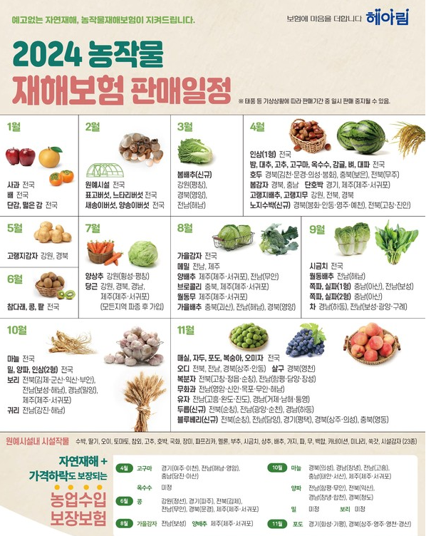 2024년 농작물재해보험 가입, 농가 경영안전망 구축 현장 이미지