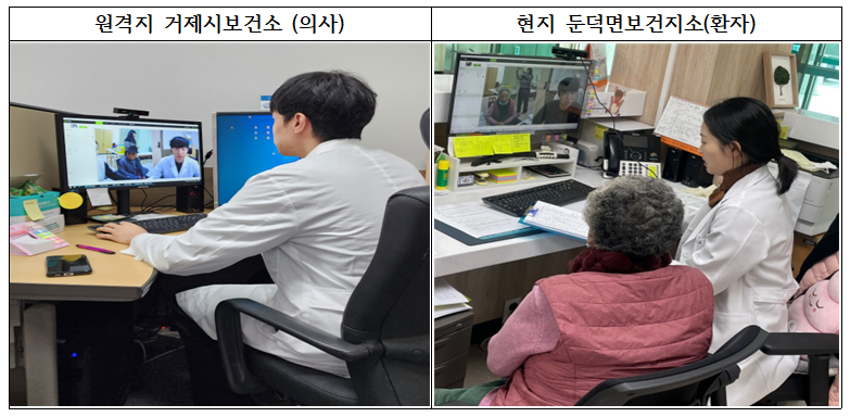 거제시 보건소,  『의료취약지 원격협진사업』으로 화상진료 본격 시작 현장 이미지