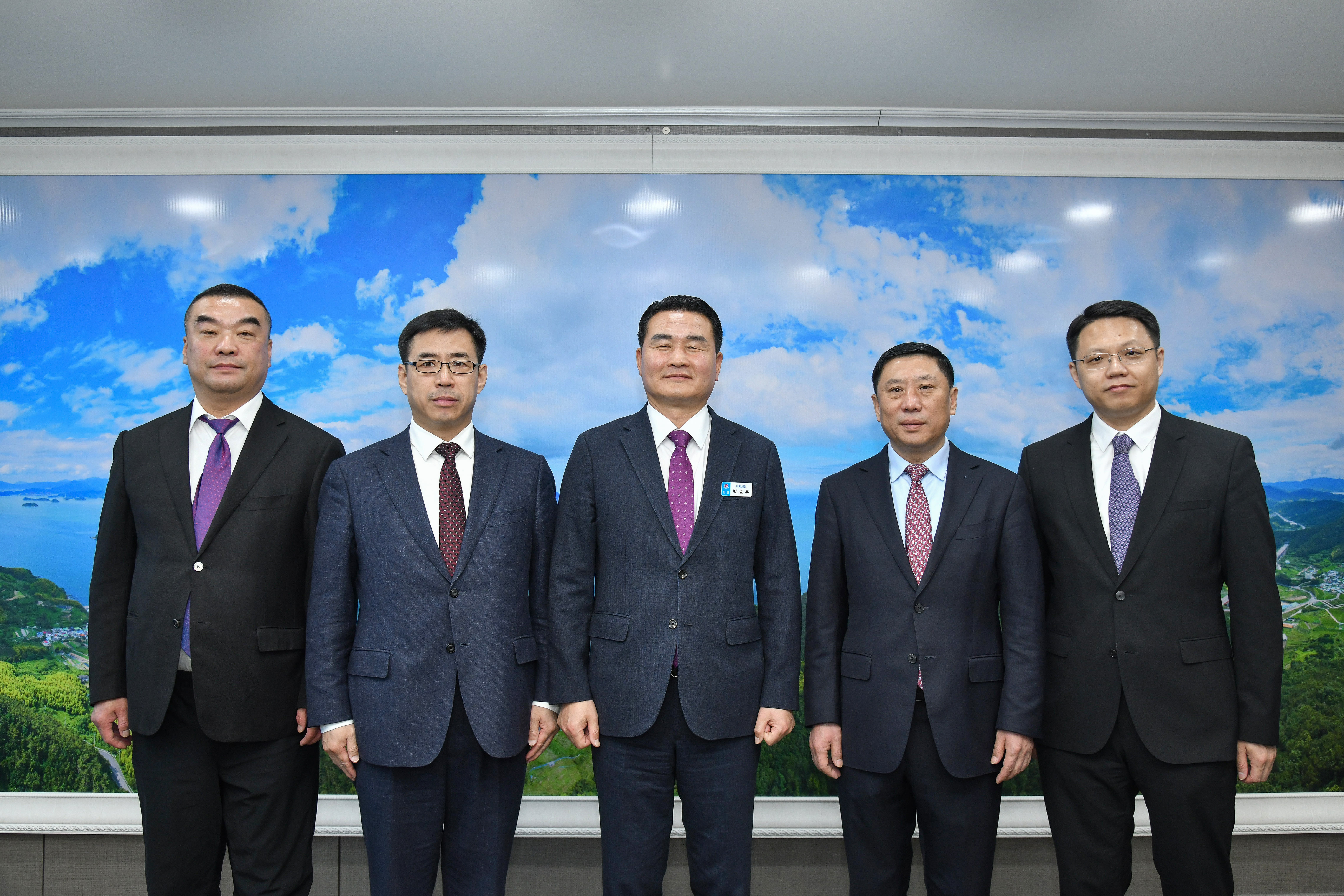 우호교류도시 중국 선양시 방문단, 거제시 방문 현장 이미지