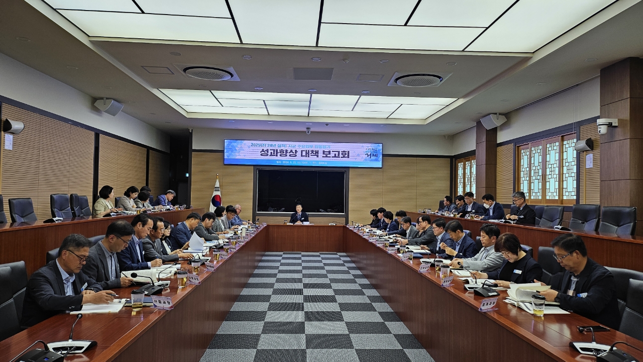 거제시, 2025년(‘24년 실적) 시군 주요업무 합동평가 성과향상 대책 보고회 개최 현장 이미지