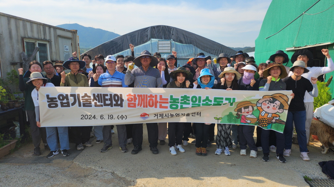 거제시농업기술센터, 농촌일손돕기 나서 현장 이미지