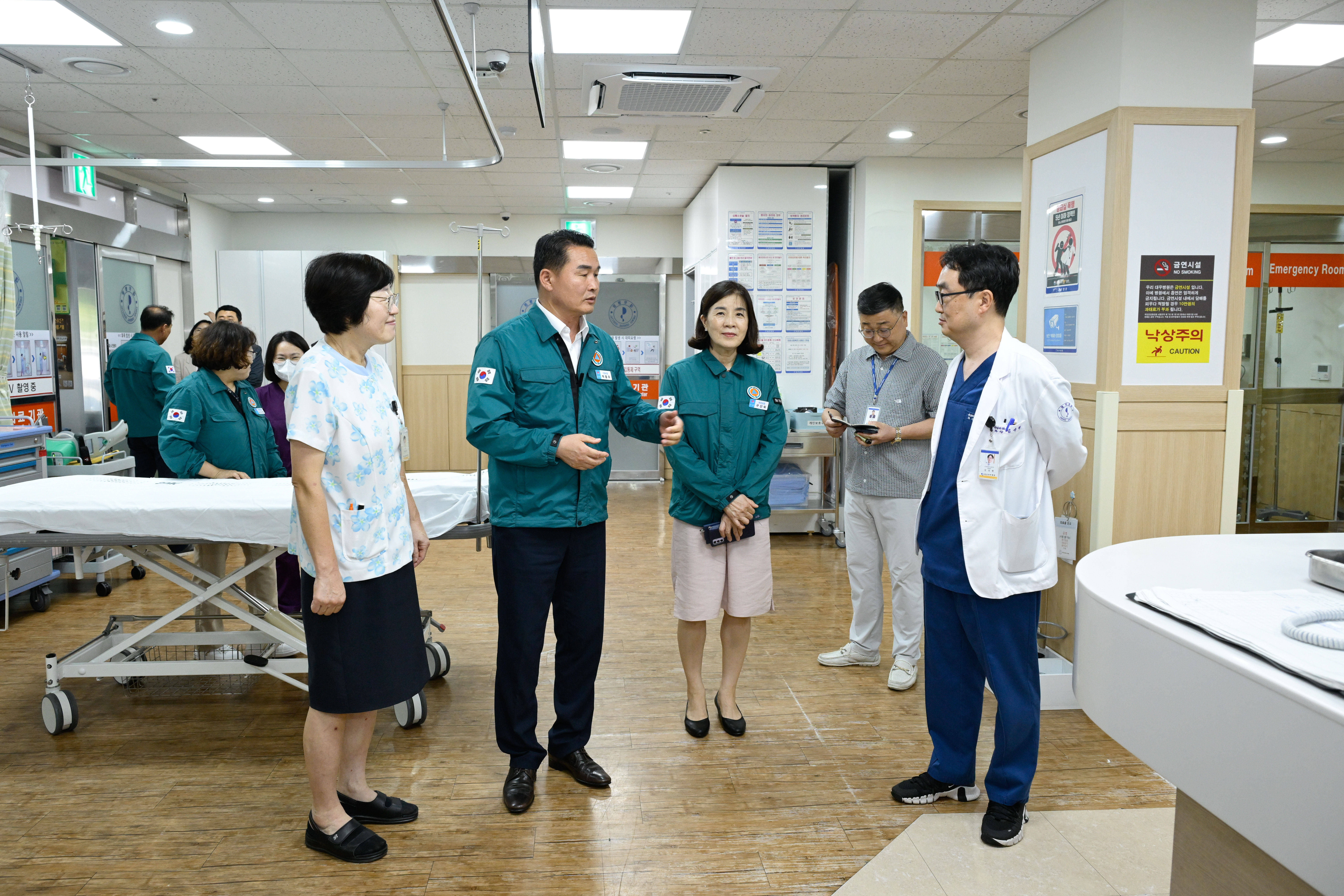 박종우 거제시장, 추석연휴대비 관내 응급의료기관 방문 현장 이미지