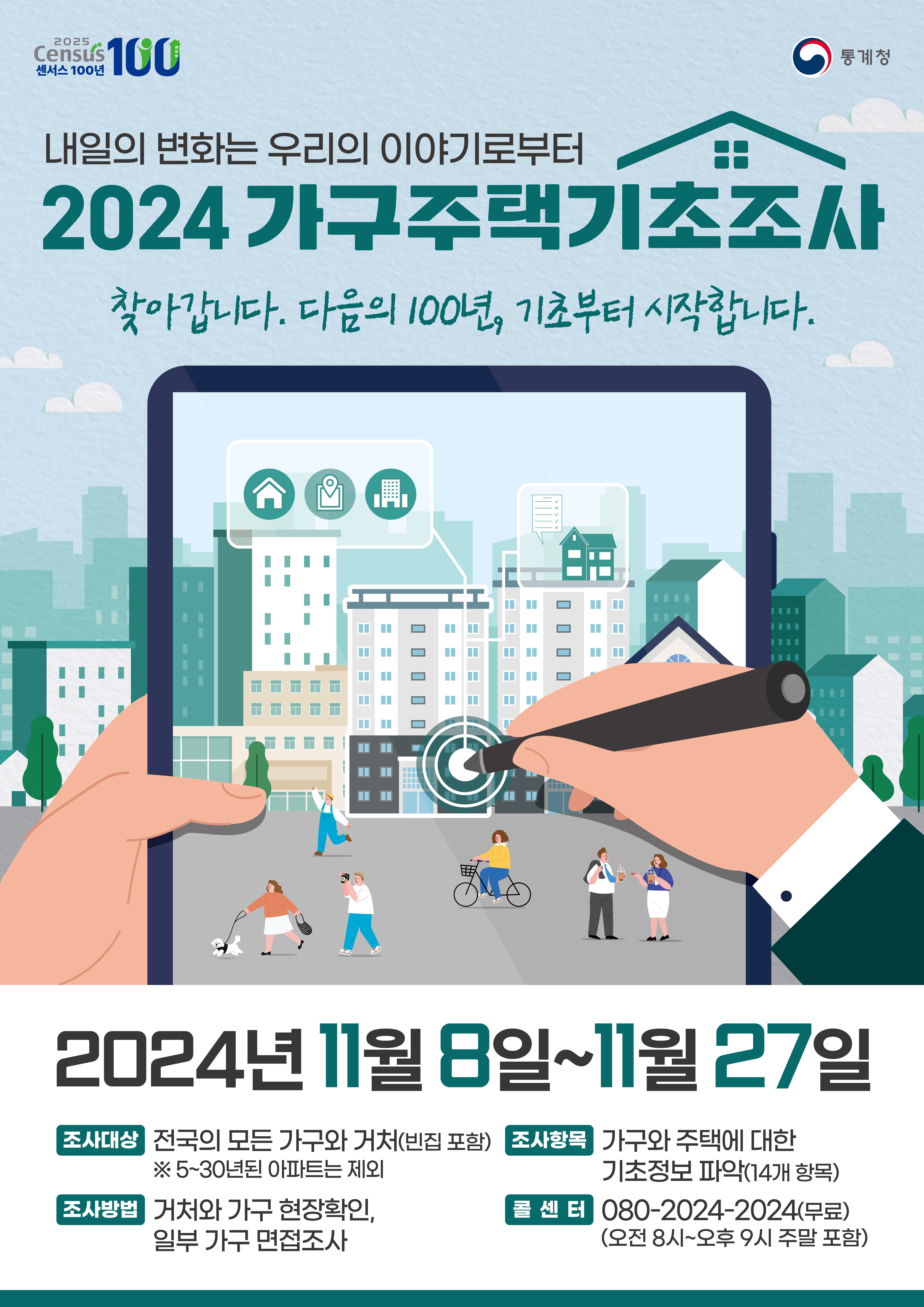 2024년 가구주택기초조사 실시 현장 이미지