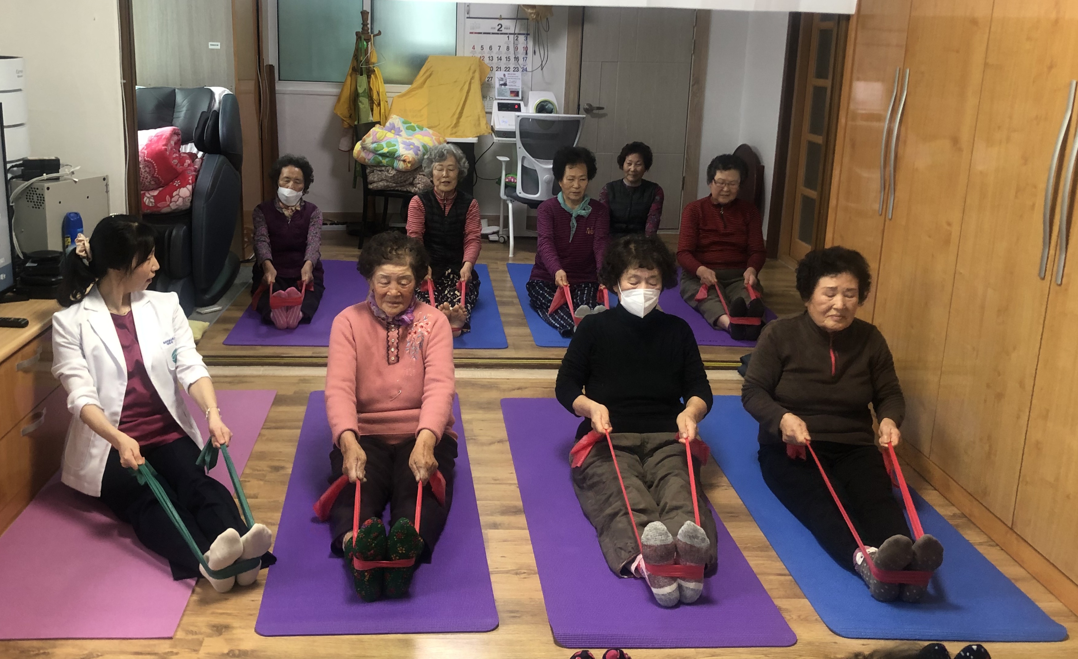 구영보건진료소 특성화프로그램 어르신 매일운동 프로젝트 중 ‘라인댄스’ 예정 현장 이미지