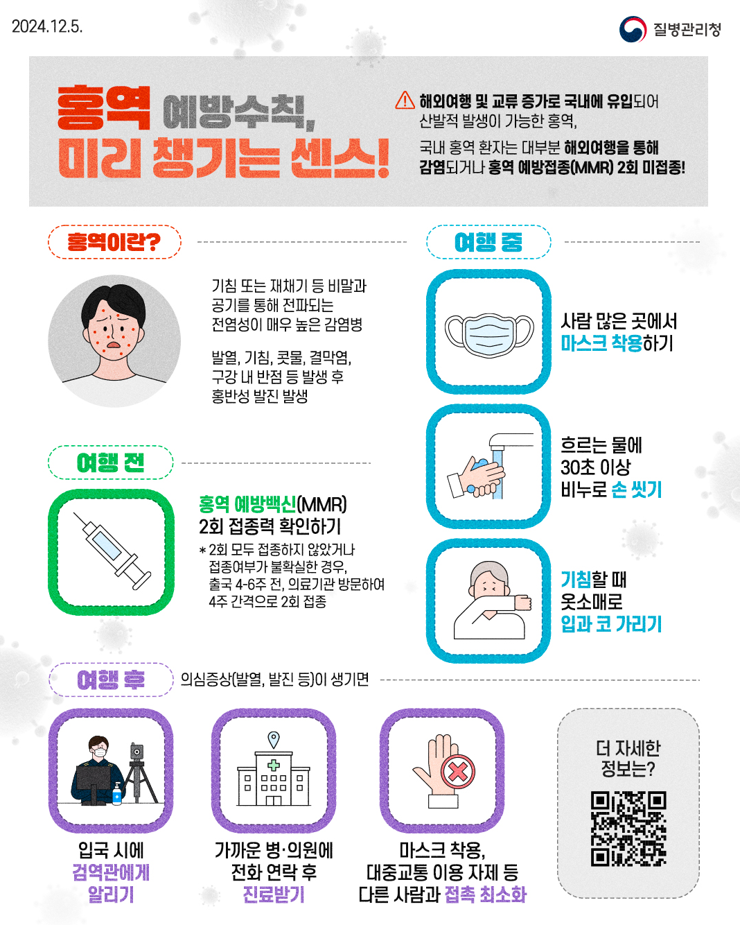 거제시, 전 세계 홍역 유행, 해외여행 전 홍역 예방접종 당부 현장 이미지