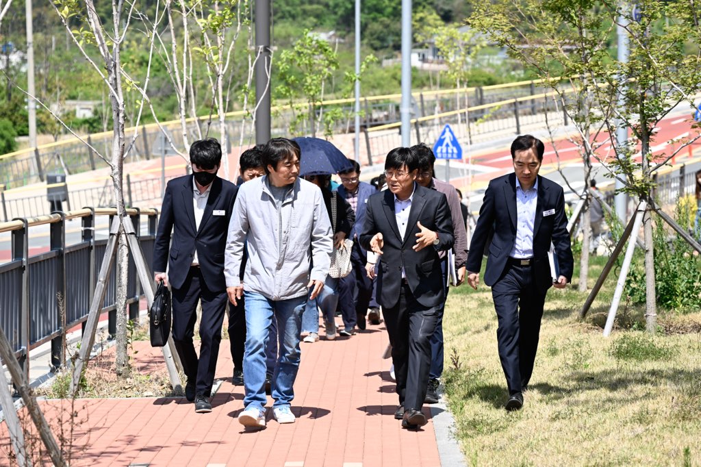 변광용 거제시장, 한내시온 숲속의아침뷰 민원현장 소통 현장 이미지