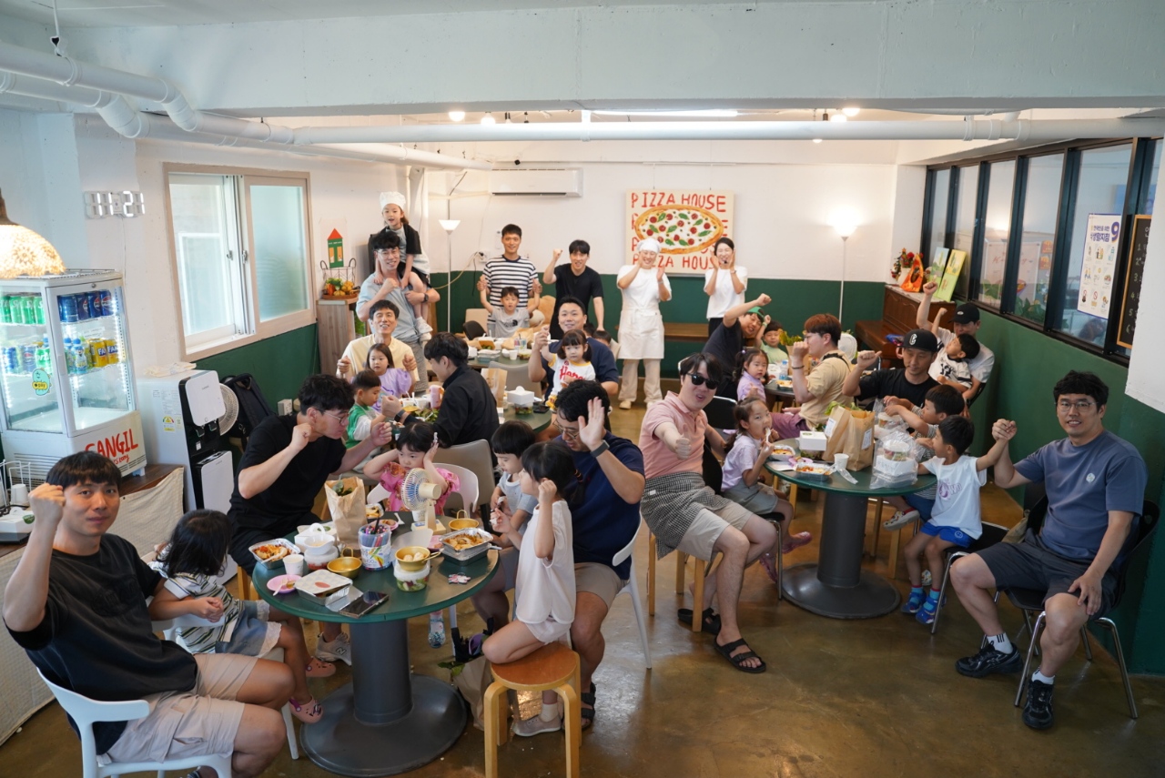 거제 30인의 아빠단, 쿠킹클래스 진행 현장 이미지