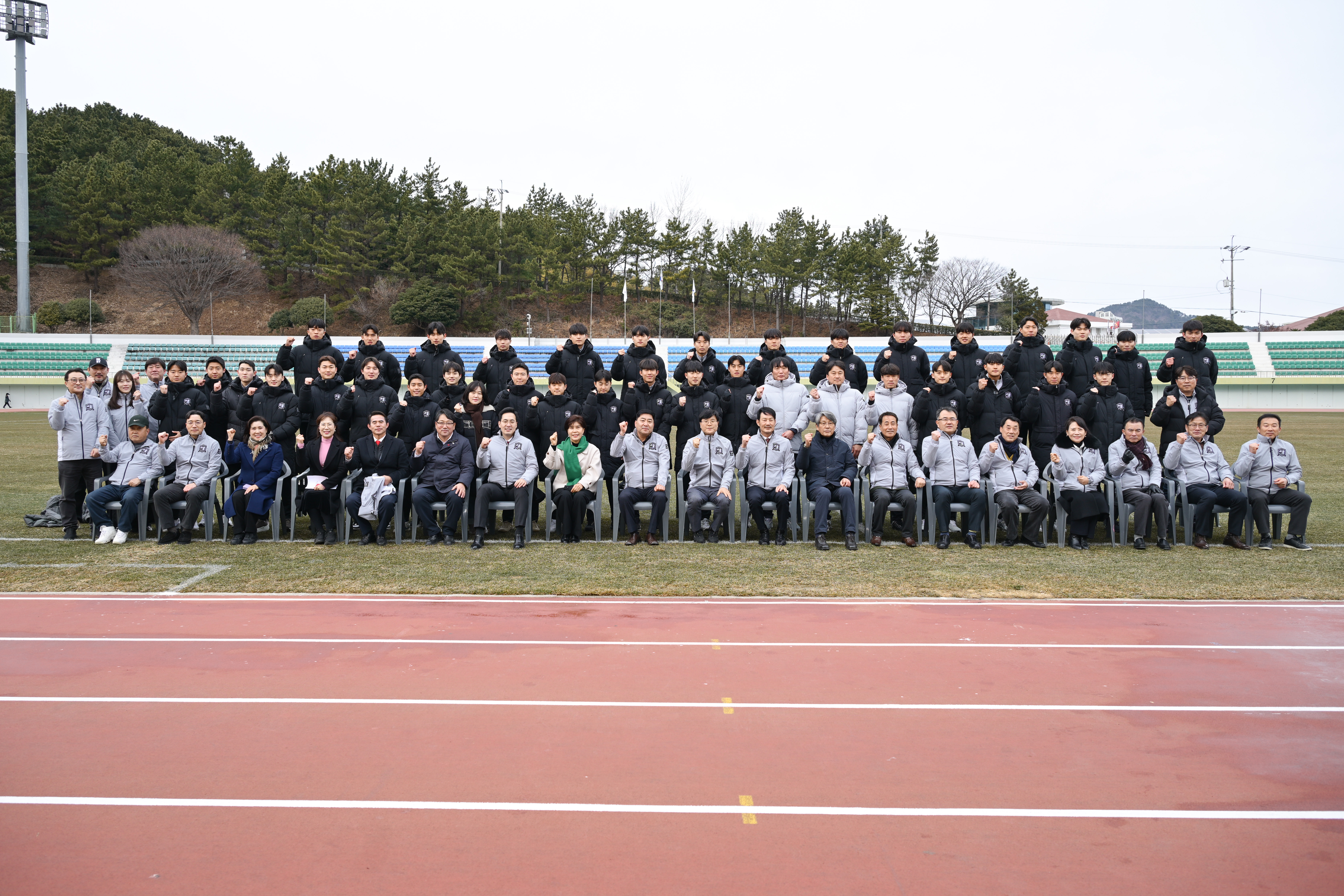 거제시민축구단 2026시즌 출정식 개최 현장 이미지