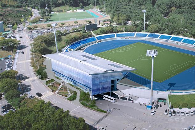 거제종합운동장, 문체부 2026년 공공체육시설 개보수 지원사업 공모 선정 현장 이미지