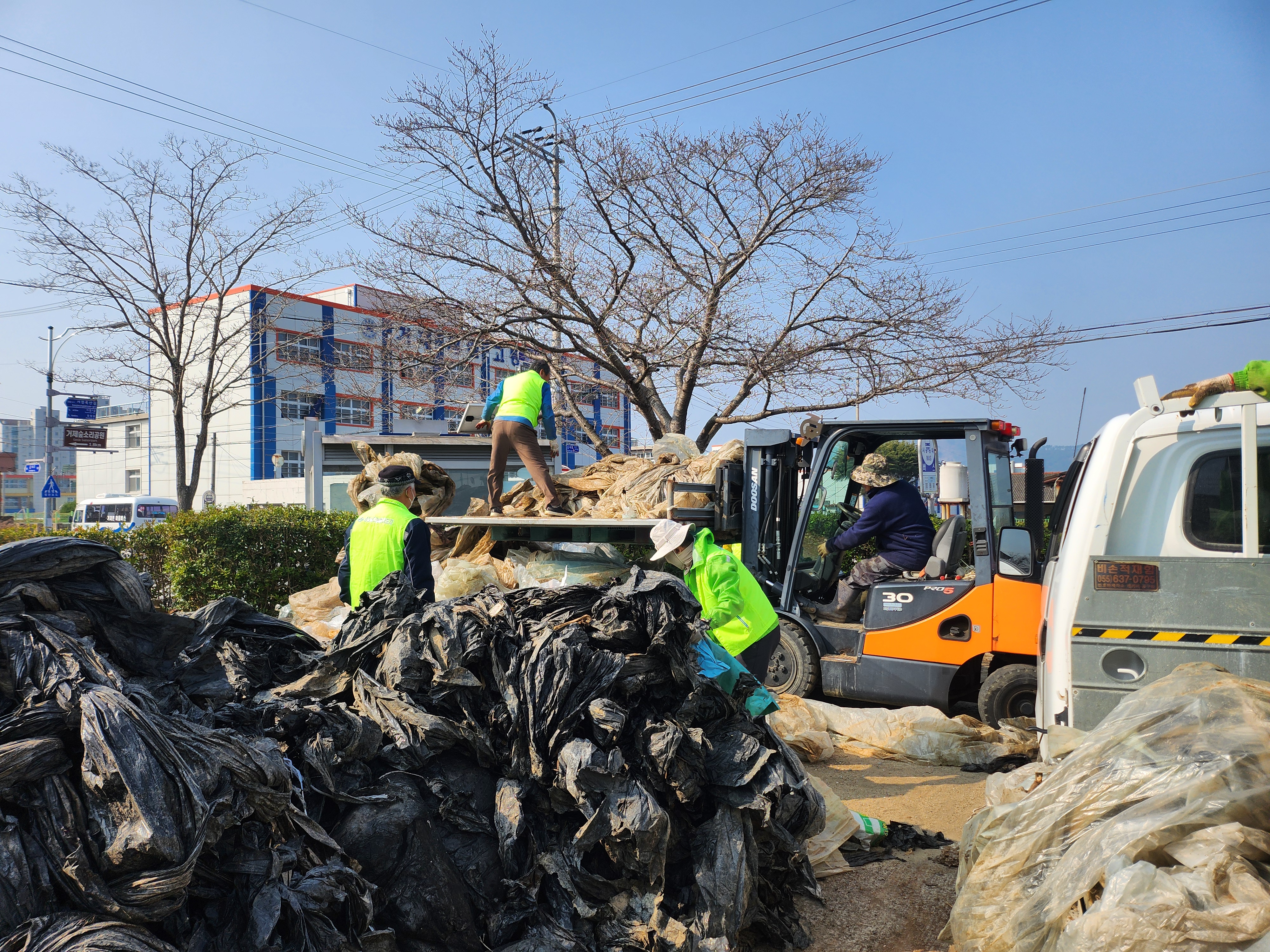 한국농촌지도자 거제시연합회, 클린한 농어촌 만들기 정화활동 추진 현장 이미지