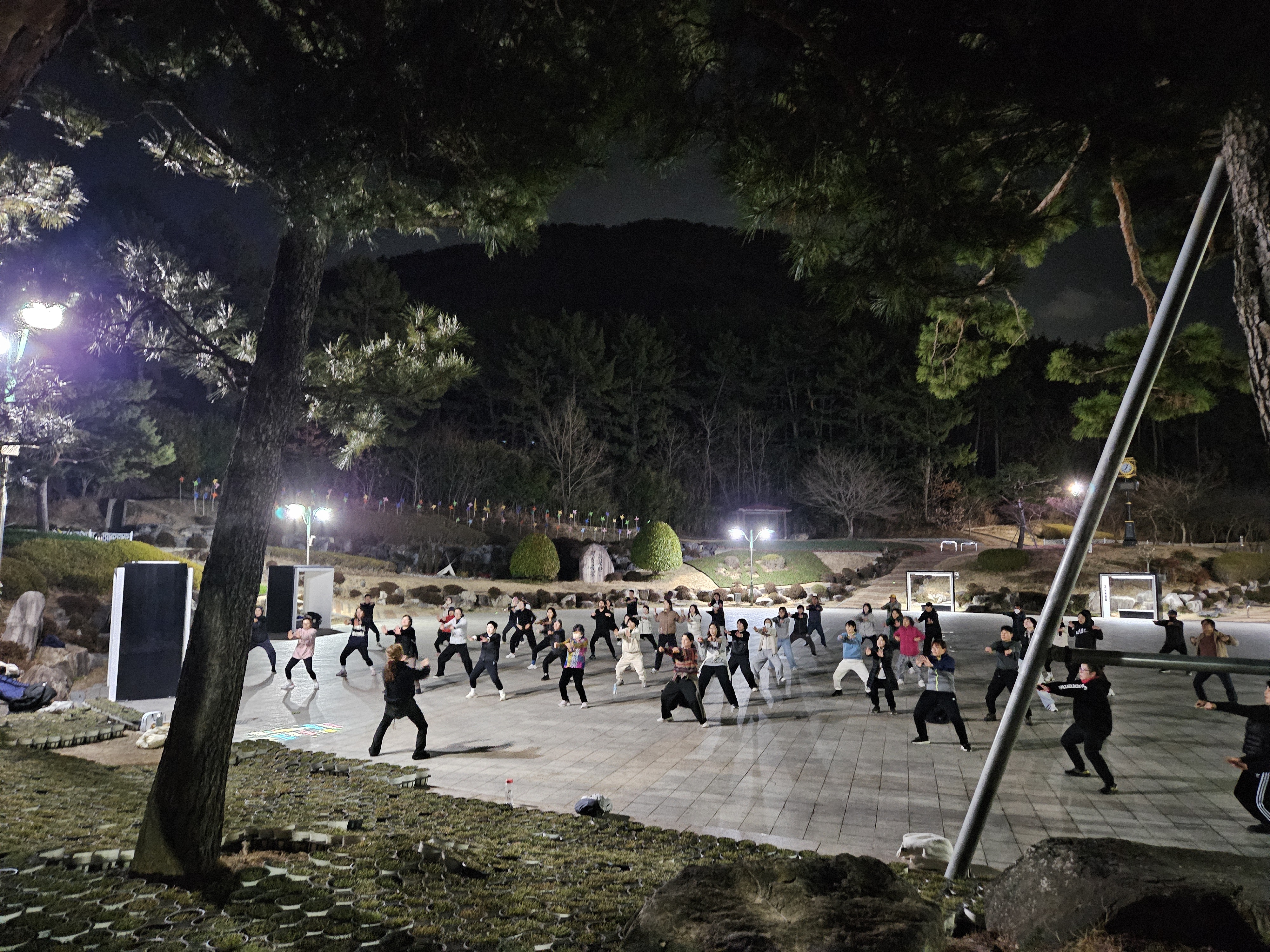 독봉산 웰빙공원, 별빛운동교실 2026년 첫 수업 시작 현장 이미지