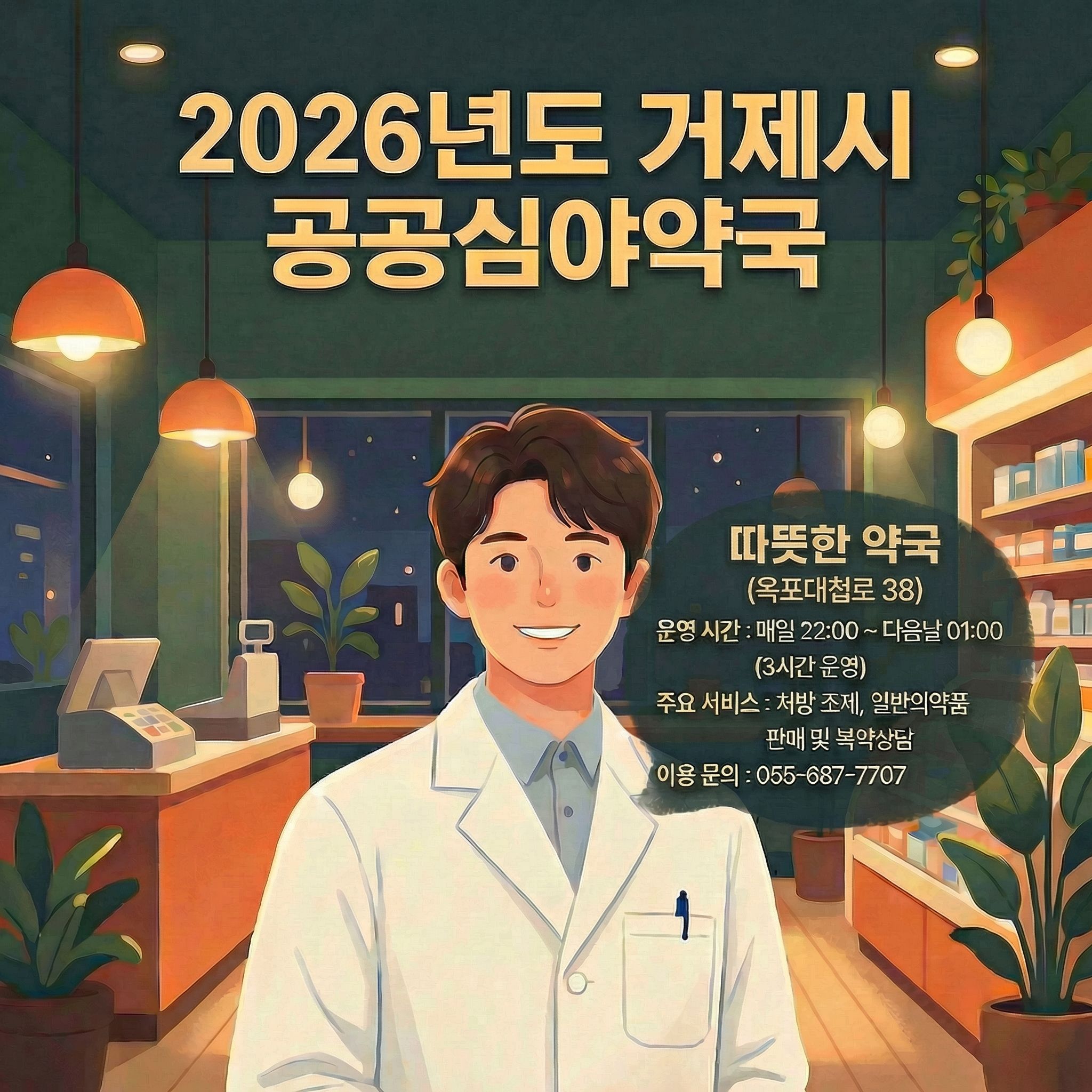 늦은 밤 아픈 아이도 걱정 없어요... ‘공공심야약국’이용객 꾸준한 호응 현장 이미지