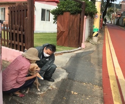 거제시, 상반기 광견병 예방접종 실시 현장 이미지