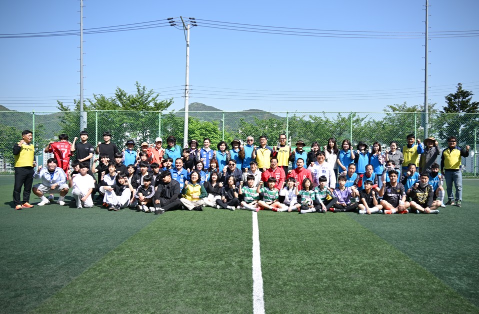 제5회 아주동체육회장배 친선 풋살대회 개최 현장 이미지