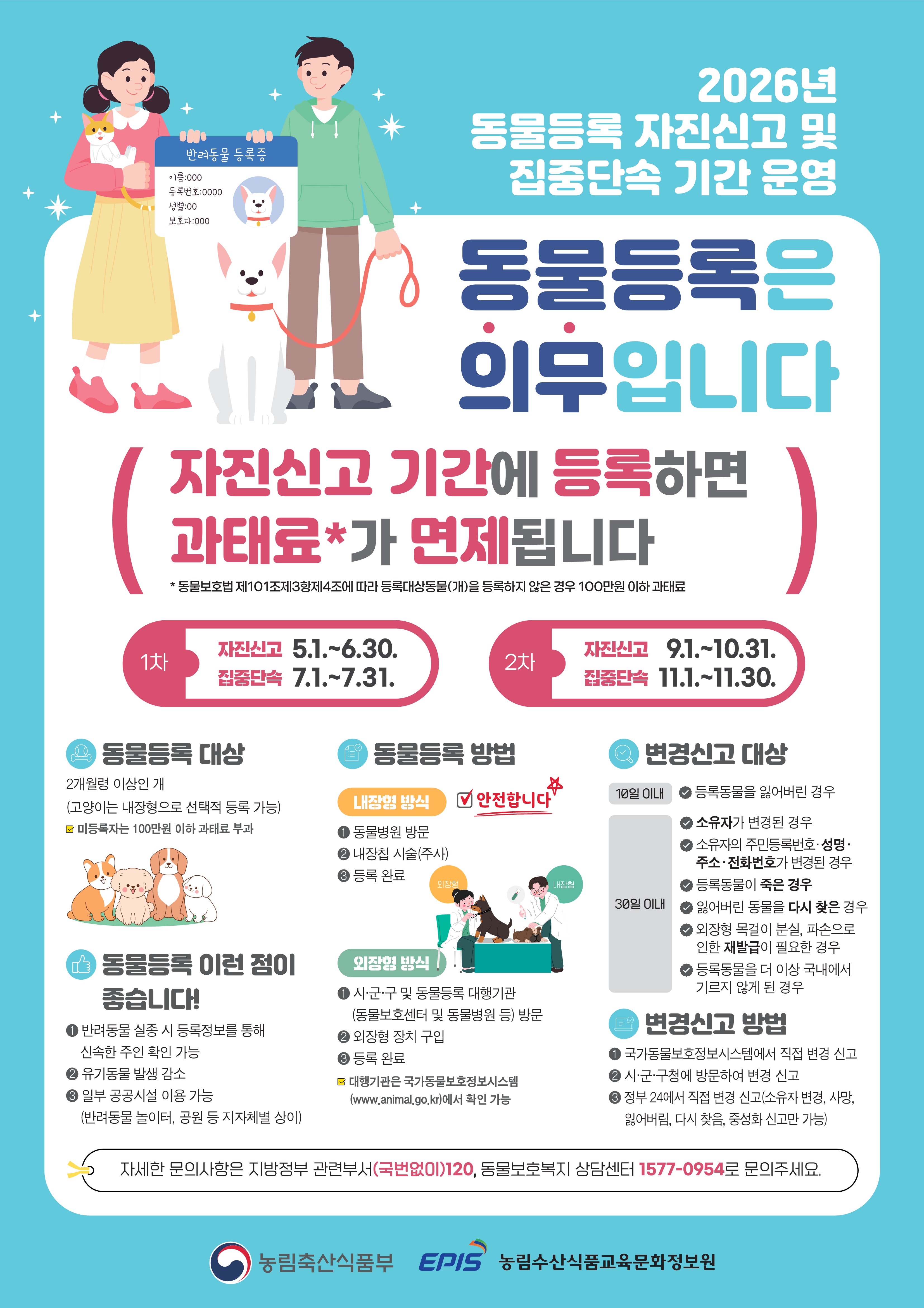 반려동물 등록 자진신고 기간 운영(1차) 현장 이미지