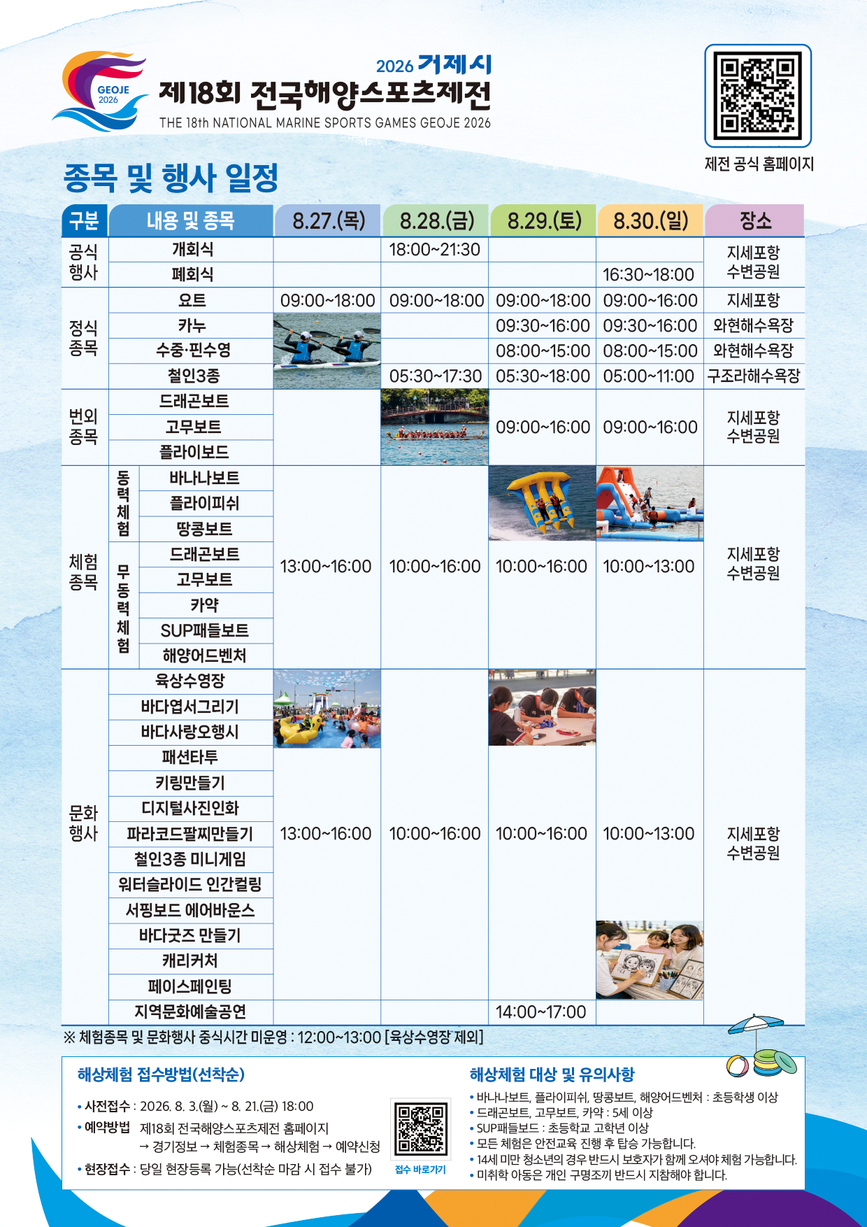 ‘제18회 전국해양스포츠제전’거제에서 첫 개최 8월 27일부터 4일간 해양스포츠 축제의 장 1