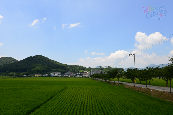 거제면 오수리 전경