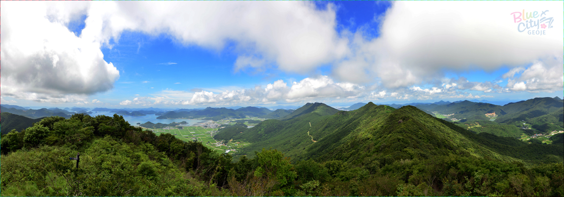 선자산에서 본 한려수도 전경
