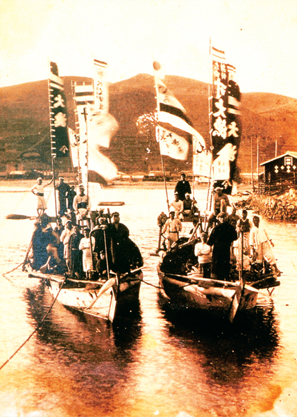 일제강점기 전반(주민들의 생업. 1920년대 어선)